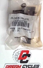 NOS GENUINE SEA DOO CAM-AM BOMBARDIER BRP NOS OEM PWC PLATE  269501402 FAST SHIP