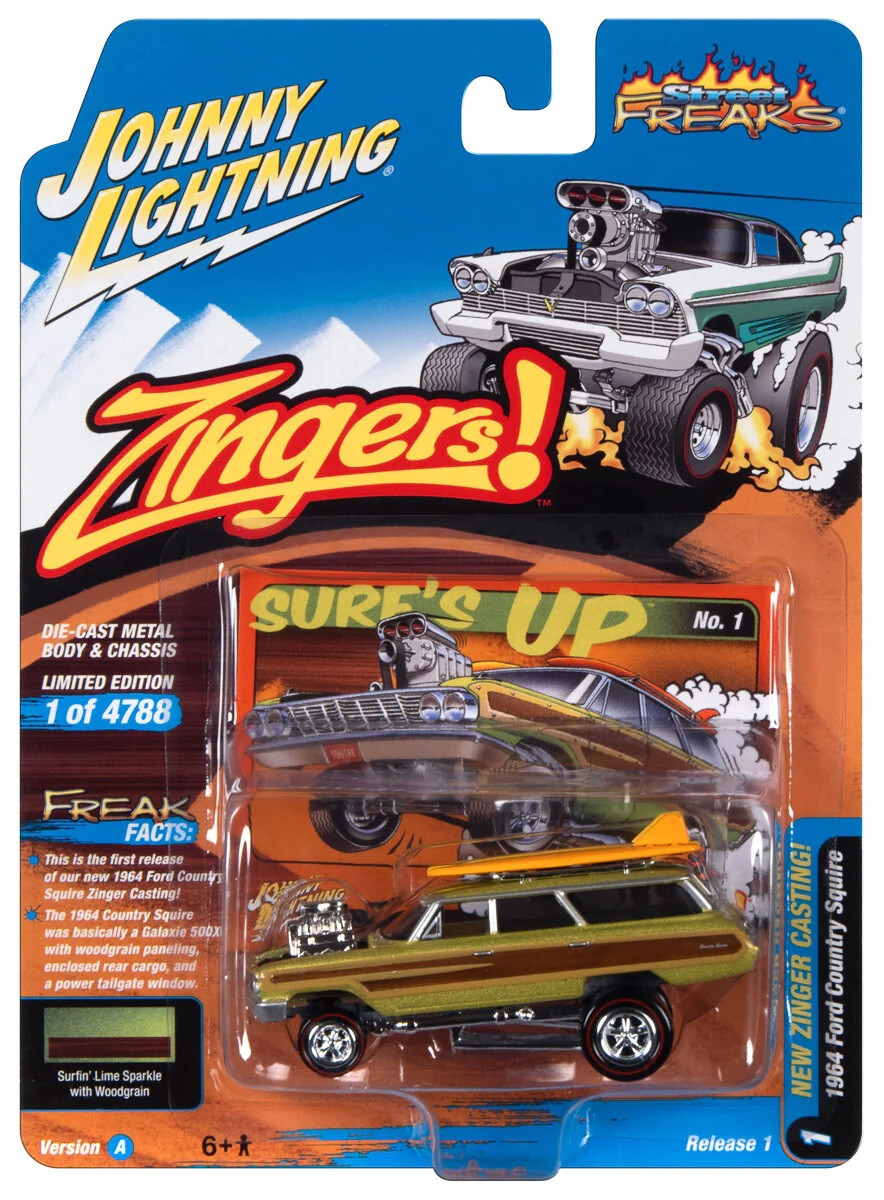 Johnny Lightning Street Freaks Zingers 1964 Ford Country Squire