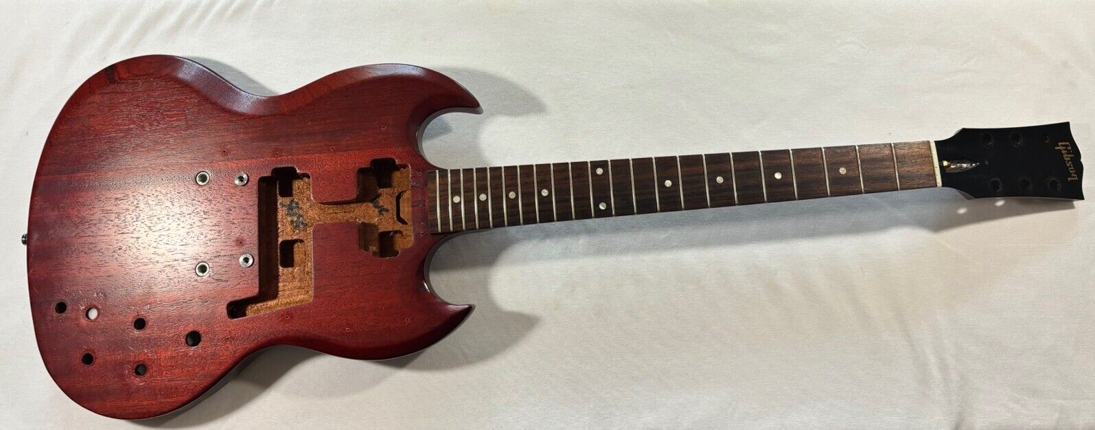 2011 Gibson SG Special Husk Worn Cherry Body Neck Project