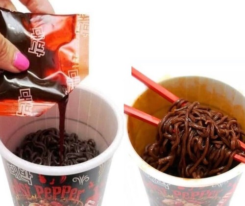 3 PACKS 80g INSTANT NOODLES MAMEE DAEBAK IN CUP SPICY CHICKEN KOREA GHOST PEPPER - Picture 5 of 11