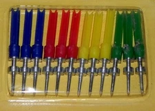 NEW AIR GUN DARTS 12 each .177 caliber HARD FINNED Accurate Colors for Crosman