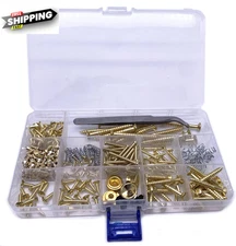 268pcs Guitar Screws Kit Gold for Bridge Pickup Pickguard Tuner Plate
