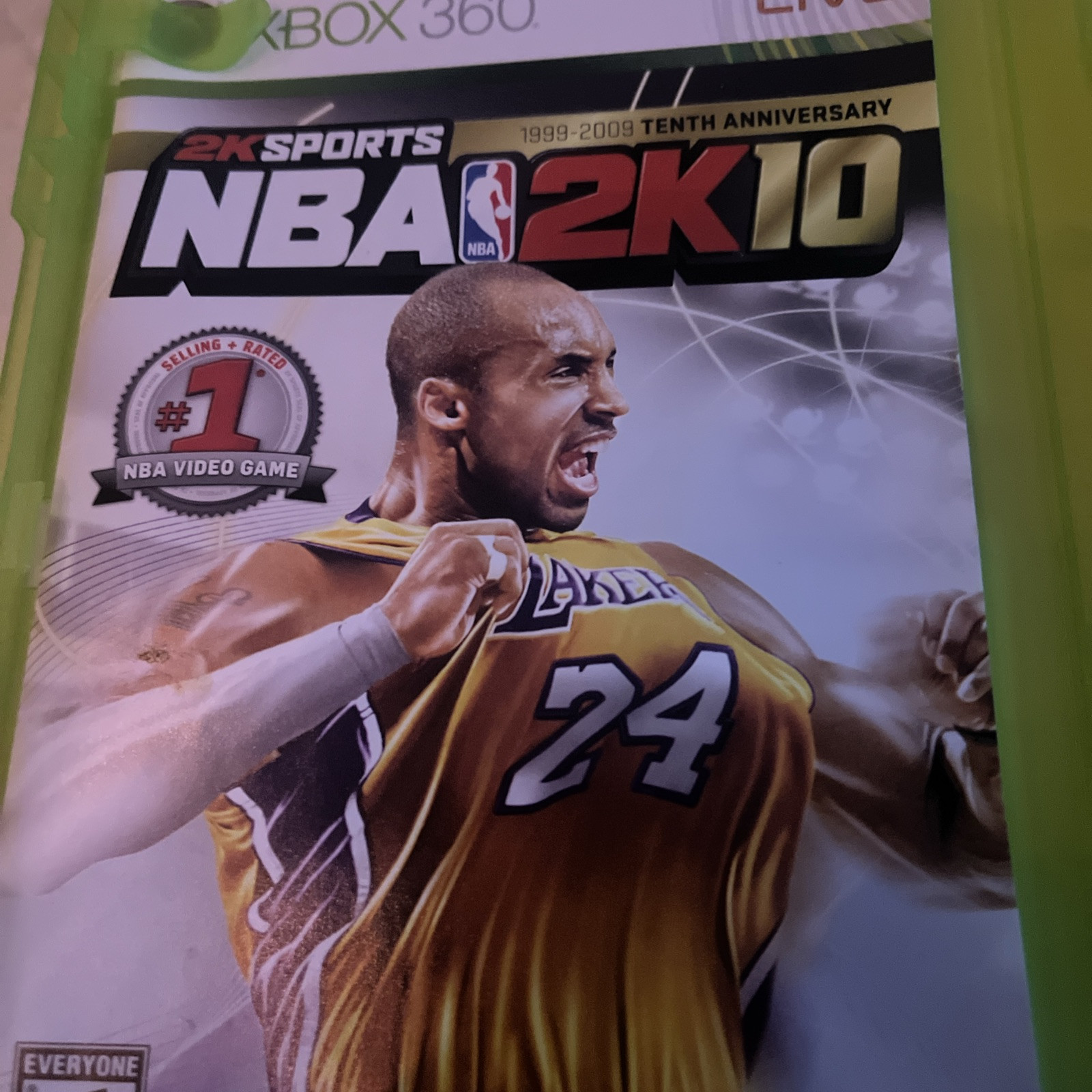NBA 2K10 Kobe Bryant 10th Anniversary Cover “PC Game” 2009 With