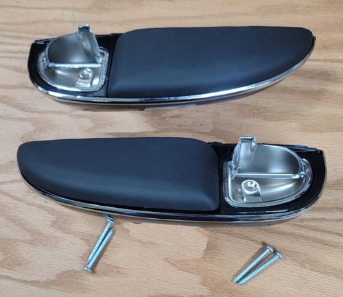 1955 1956 CHEVY BELAIR 2 DOOR SEDAN REAR ARM RESTS with ASH TRAYS BLACK ...