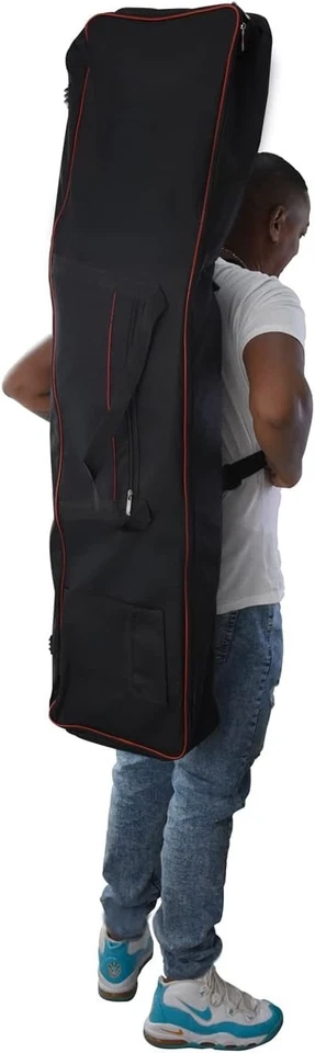 Estuche de transporte para teclado de 88 teclas para piano eléctrico suave bolsa de viaje Foto 2 de 4