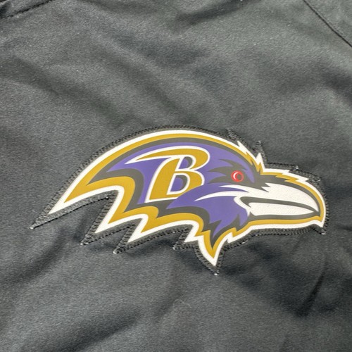 Nike NFL Baltimore Ravens Black S/S Coaches 1/4 Zip Jacket Mens Sz Large EUC - Picture 6 of 8