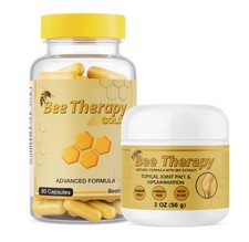 Bee Therapy X Anti-Inflammatory Bee Venom Arthritis Pain Pack Capsules  Cream