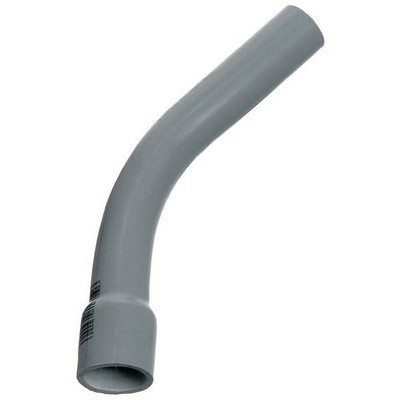 Carlon UA7AEB-CTN Elbow, 45 deg Angle, 3/4 in Bell End, PVC, Gray, 1/PK