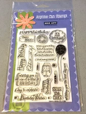 Hero Arts BIRTHDAY MESSAGES Clear Stamps NOS