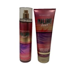 -NEW -Bath  Body Works Malibu Heat Fine Fragrance Mist 8 oz and body cream 8oz