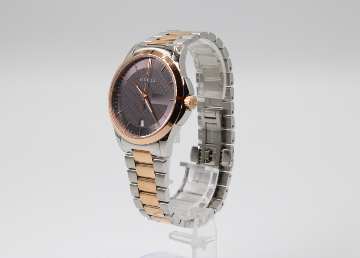 GUCCI G-Timeless 38 MM YA126446 Swiss Quartz Grey Dial Stainless