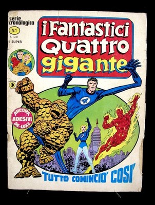 FANTASTICI QUATTRO CHRONOLOGICAL SERIES COMIC N.1 EDITORIAL HORN 1978