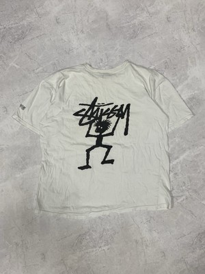 STUSSY ステューシー 80s 90s Tシャツ スティックマン Stussy Stickman Lombok Vintage Big Print Logo T Shirt Skate | eBay