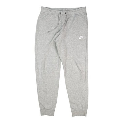 Nike Pants womens LARGE Grey Sportswear Essential tapered fleece cuffed Size L