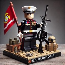 Exquisita Minifigura Soldado Escena Juguete Coleccionable Militar Exhibición Pieza Regalo