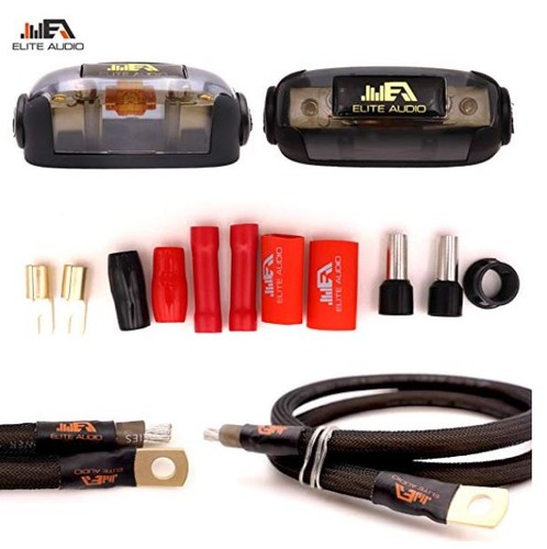 Elite Audio Pro 4 Gauge 100% Copper Complete Amplifier Install Wiring Kit - Picture 3 of 4