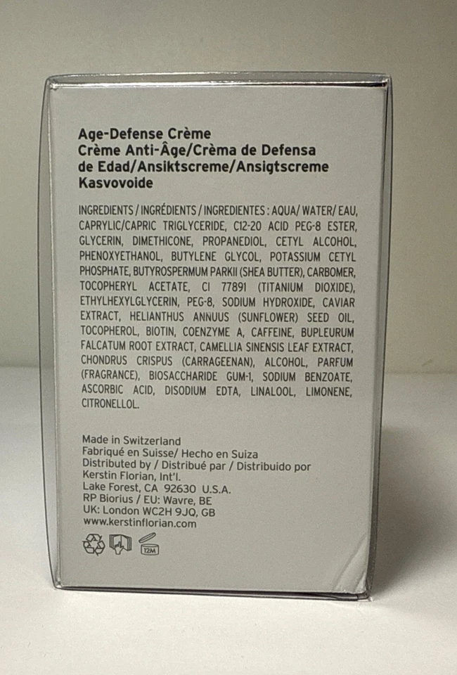 Crema antiedad Kerstin Florian Caviar Age-Defense NUEVA en caja 50 ml/1,7 FL OZ firme Foto 2 de 4