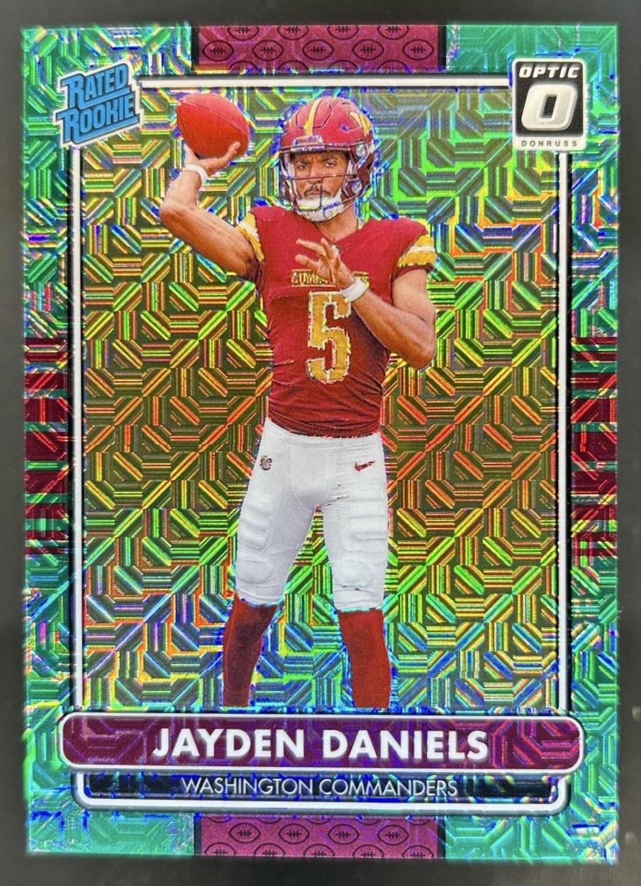 2024 Donruss Optic Jayden Daniels 2014 Retro Series Dragon Rated Rookie #/24