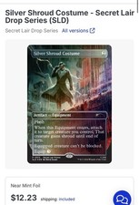 Magic: The Gathering Sealed SLD Fallout Promo Rainbow Foil Silver Shroud Costume
