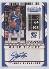 2020 Contenders Draft Picks Sticker Game Ticket Red Ty-Shon Alexander Auto 0m4q