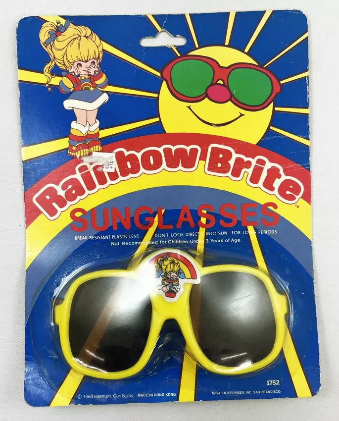 Lunettes de Soleil Jaunes Rainbow Brite 1983 Kat's Meow Vintage Accessoire