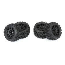 Pro-Line PRO1024110 1/18 Badlands MX 1.85" Tires12mm Blk Wheels for Granite GROM