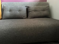 Grey regular size sofa bed - 2 seater from Made.com - Excellent condition 
