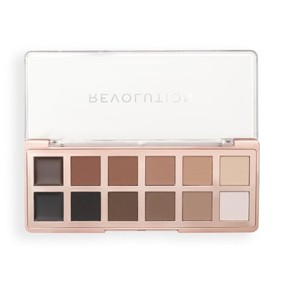 Revolution The Master Icon Matte Nudes Lidschattenpalette 12 Töne vegan