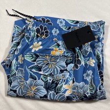 Hurley Men's Large Volley Board Shorts 4-Way Stretch Floral Hybrid Quick Dry NEW