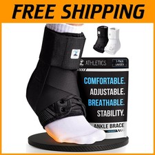 Lace-Up Ankle Brace for Achilles Tendon Relief - Men  Women
