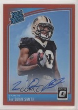 2018 Donruss Optic Rated Rookie Red Prizm 19/50 Tre'Quan Smith #175 Auto 1j2