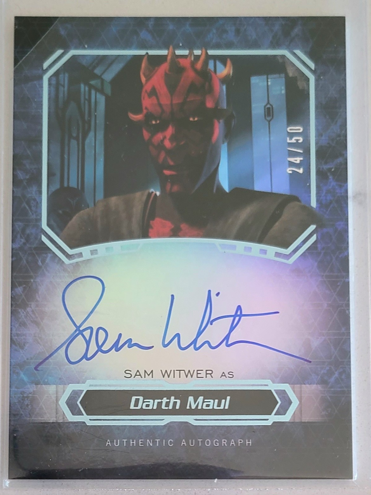 Topps Star Wars Masterwork Sam Witwer As Darth Maul /50 ON CARD AUTO