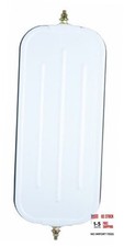 RH072W 7" x 16" White West Coast Ribbed-Back Mirror Head