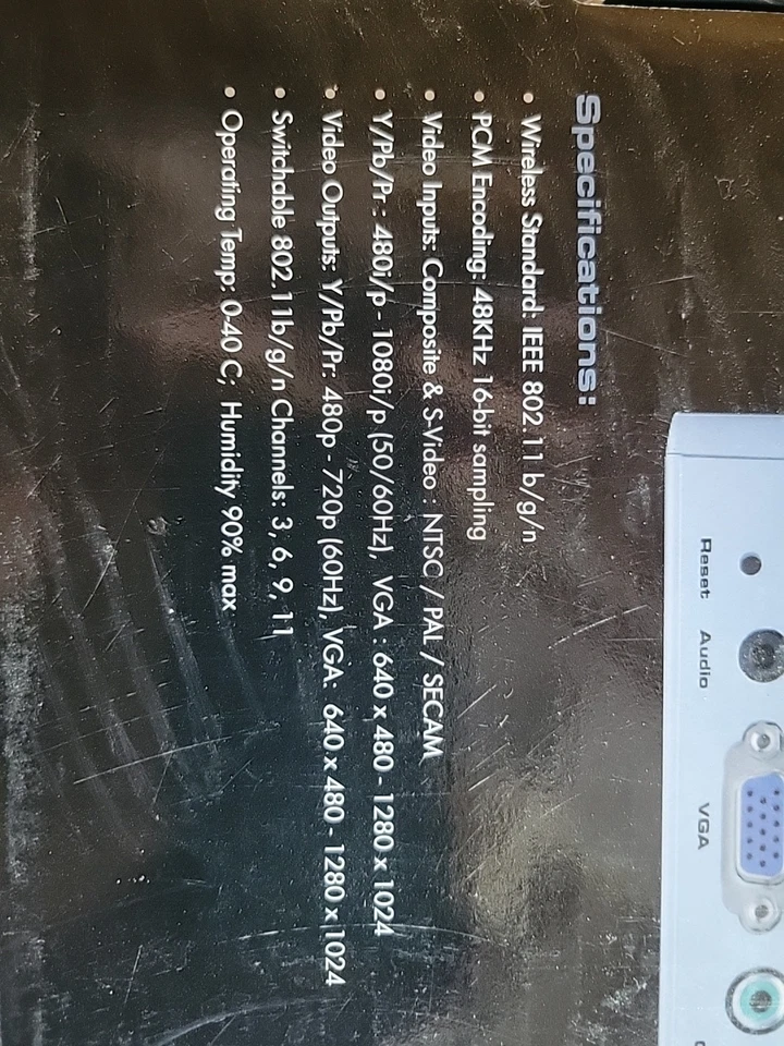 🖥️ GefenTV Wireless VGA Extender SR (Model GTV-WVGA-SR-CO) – NEW in Box - Image 4 of 4