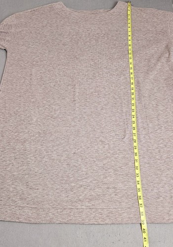 J. Jill Fit Dress Size 3X Fleece Pockets Soft Comfort Maroon Gray Marled - Picture 6 of 8