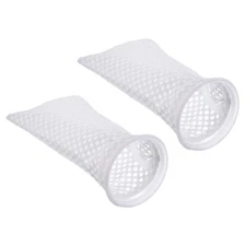 3D Honeycomb Filter Sock 4 Inch 2 Pack Fish Tank Mesh Bags Pool Basket, White