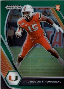 2021 Panini Prizm Draft Picks Prizms Green #144 Greg Rousseau - FB