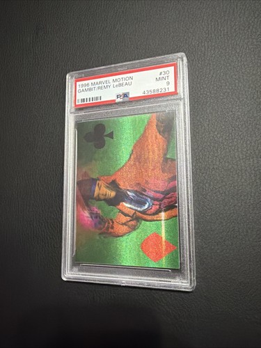 1996 Marvel Motion Gambit/REMY leBEAU Psa 9 #30 Mint Pop 7 Hard Grade Collection