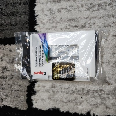 Legrand radiant  Gang Screw Less Decora Wall Plate White Single. New In Package