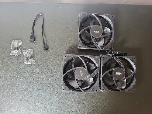 upHere U2K-3 Case Fan 120mm Black PWM Silent Computer Cooling Fans All-in-One - Afbeelding 4 van 6