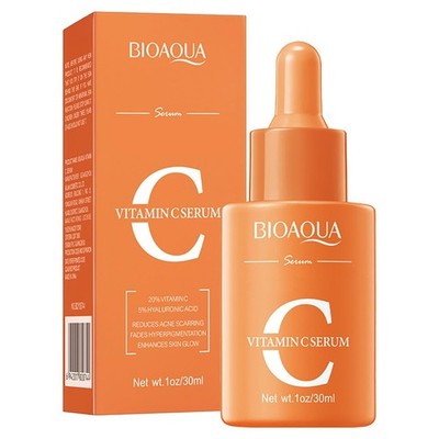 BIOAQUA Vitamin C Facial Serum Hyaluronic Acid Anti-Aging Moisturizing 30ml