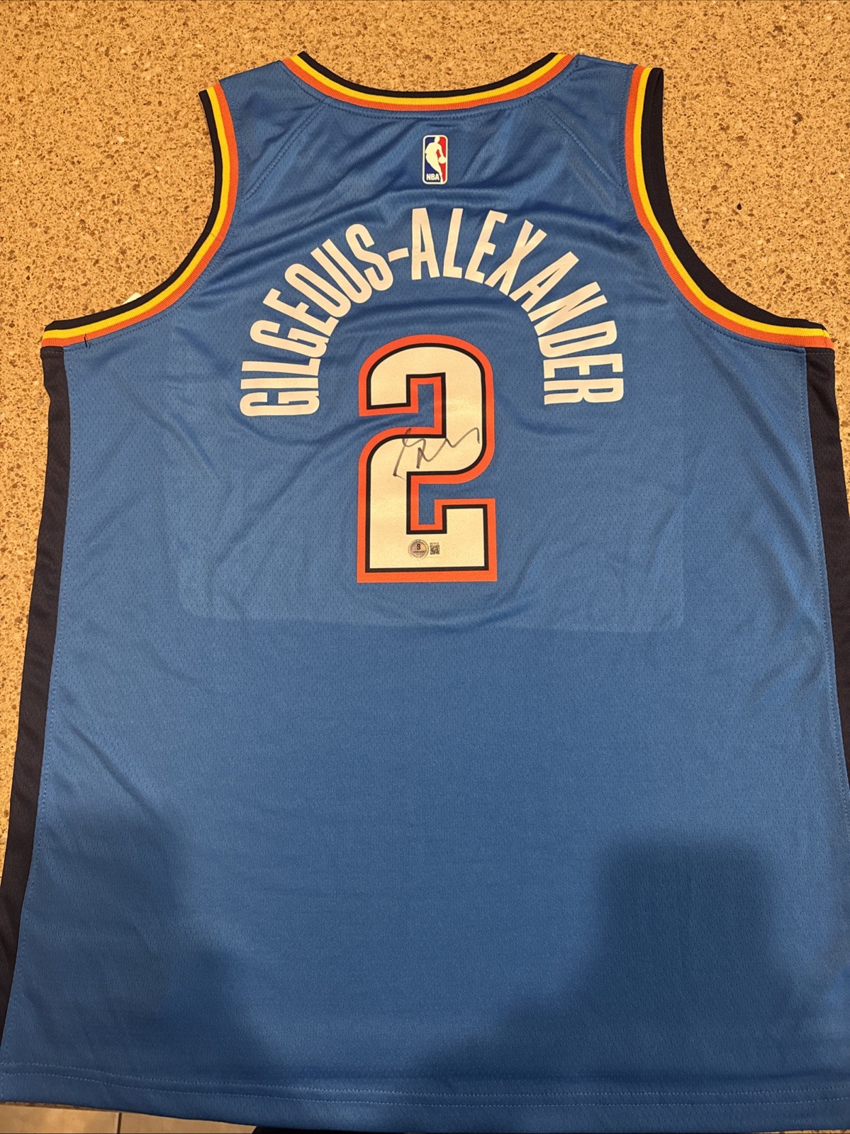 Shai Gilgeous-Alexander Autographed Signed Oklahoma City Thunder Shai Gilgeous Alexander Jersey Beckett COA 
