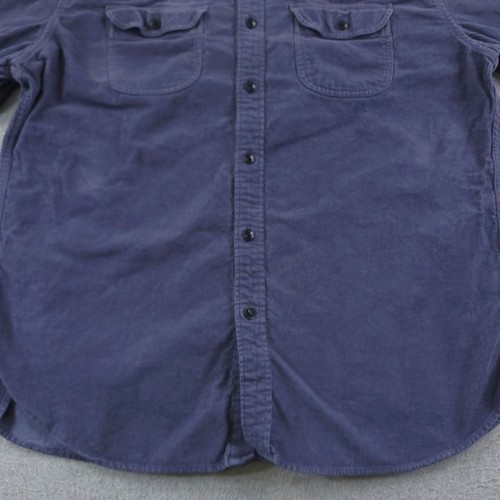 J CREW Shirt Mens Large Blue Garment Dye Corduroy HeavyWeight Work Shirt Classic - Picture 4 of 12