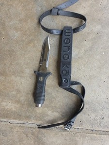 Wenoka Blackie Collins Vintage Dive Knife No 8535 Scuba Knife with Sheath