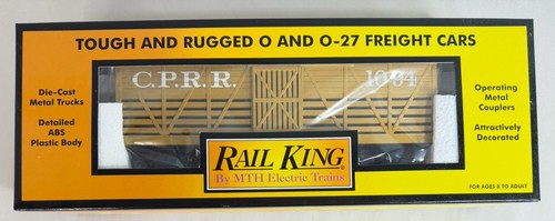 Vagón de stock RailKing MTH Central Pacific siglo XIX calibre O 30-7124 en caja | Condition: Used