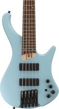 Ibanez EHB605 Headless 5-String Bass Guitar, Jatoba Fretboard, Purist Blue Matte