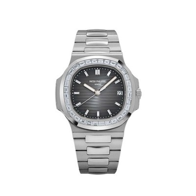 Patek Philippe Nautilus 5711/110P-001 Platinum Grey Diamond Baguette Dial