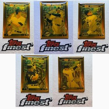 1995 Tops Finest Bronze Metal Lot. Frank Thomas,Tony Gywnn. And More.