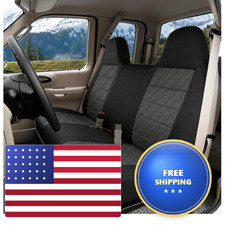 Fioqe Truck Seat Cover Front Solid Bench Seat Covers Molded Headrests