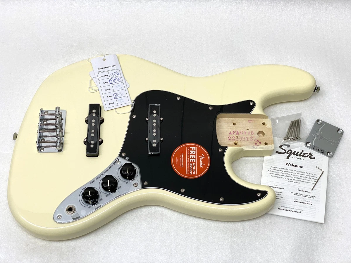 Genuine Fender Squier NOISELESS ACTIVE Jazz J Bass FULLY LOADED 